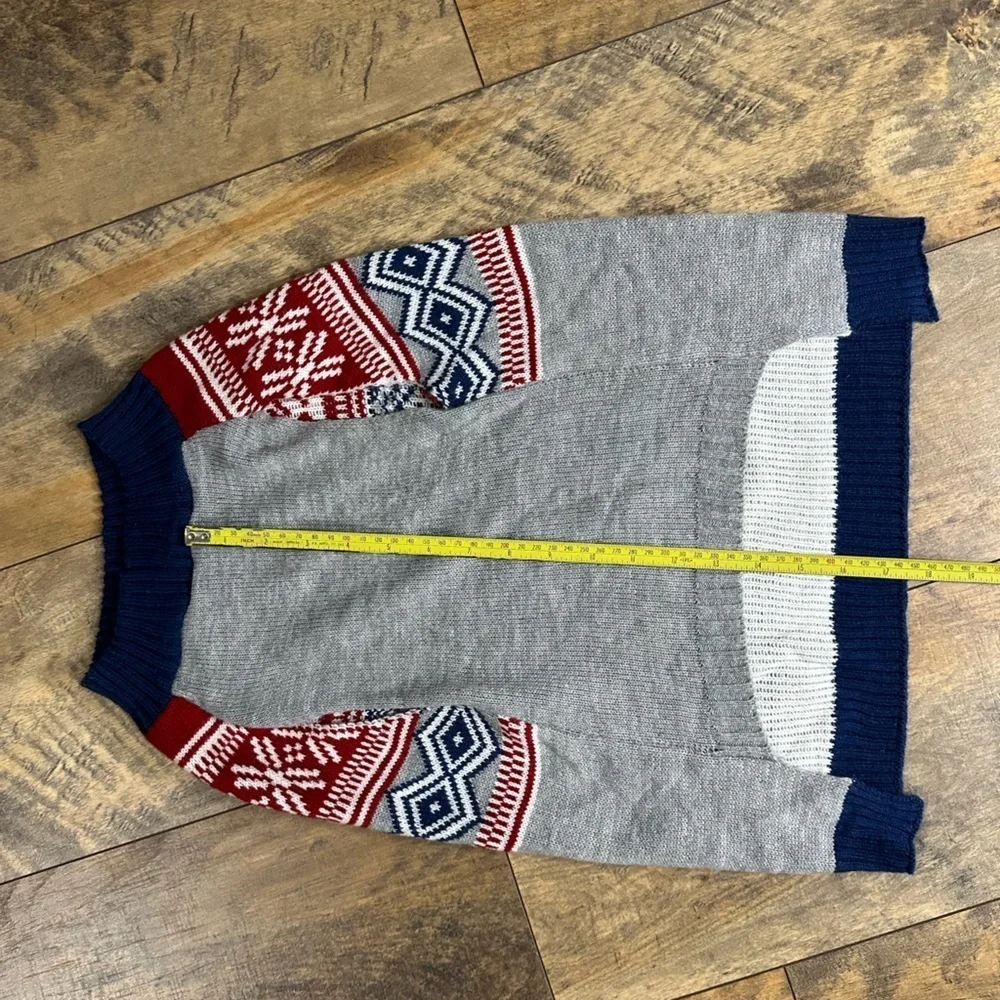 VIBRANT LIFE Fair Isle Knit Dog Sweater, Size L